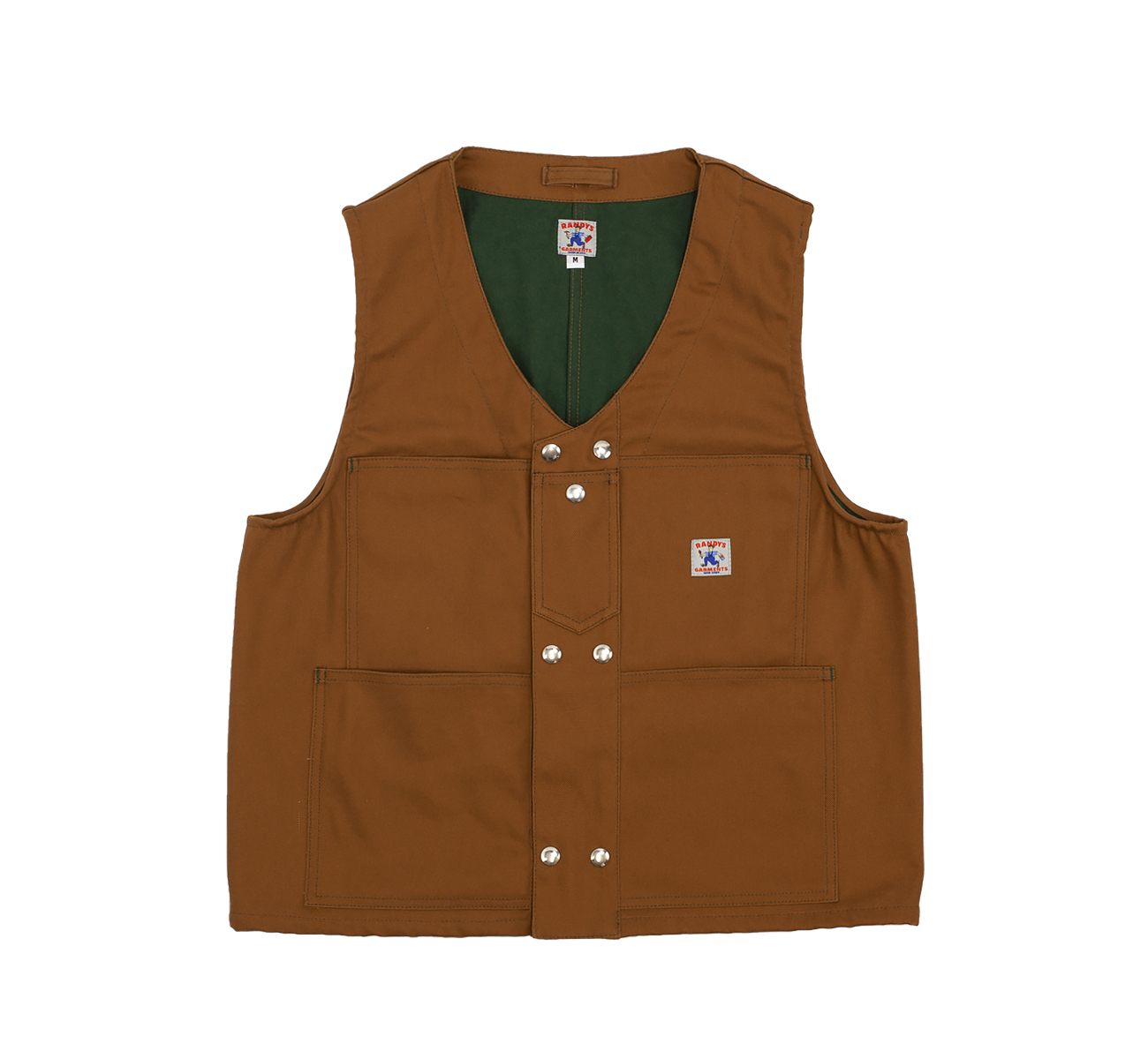 Fully Lined DWR Duck Canvas Double-Snap Vest - Randy's Garments