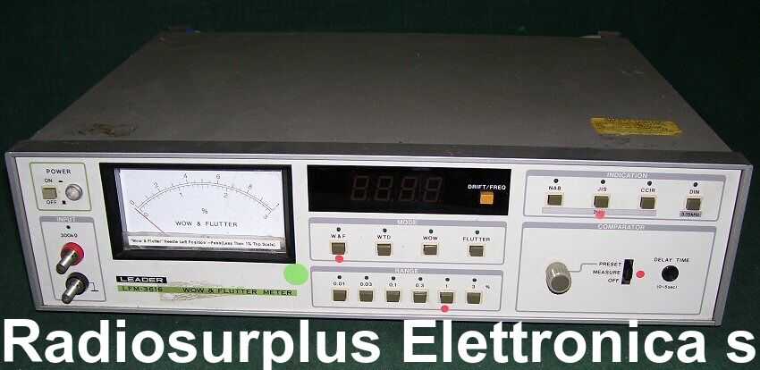 LEADER LFM-3616 Wow & Flutter Meter
