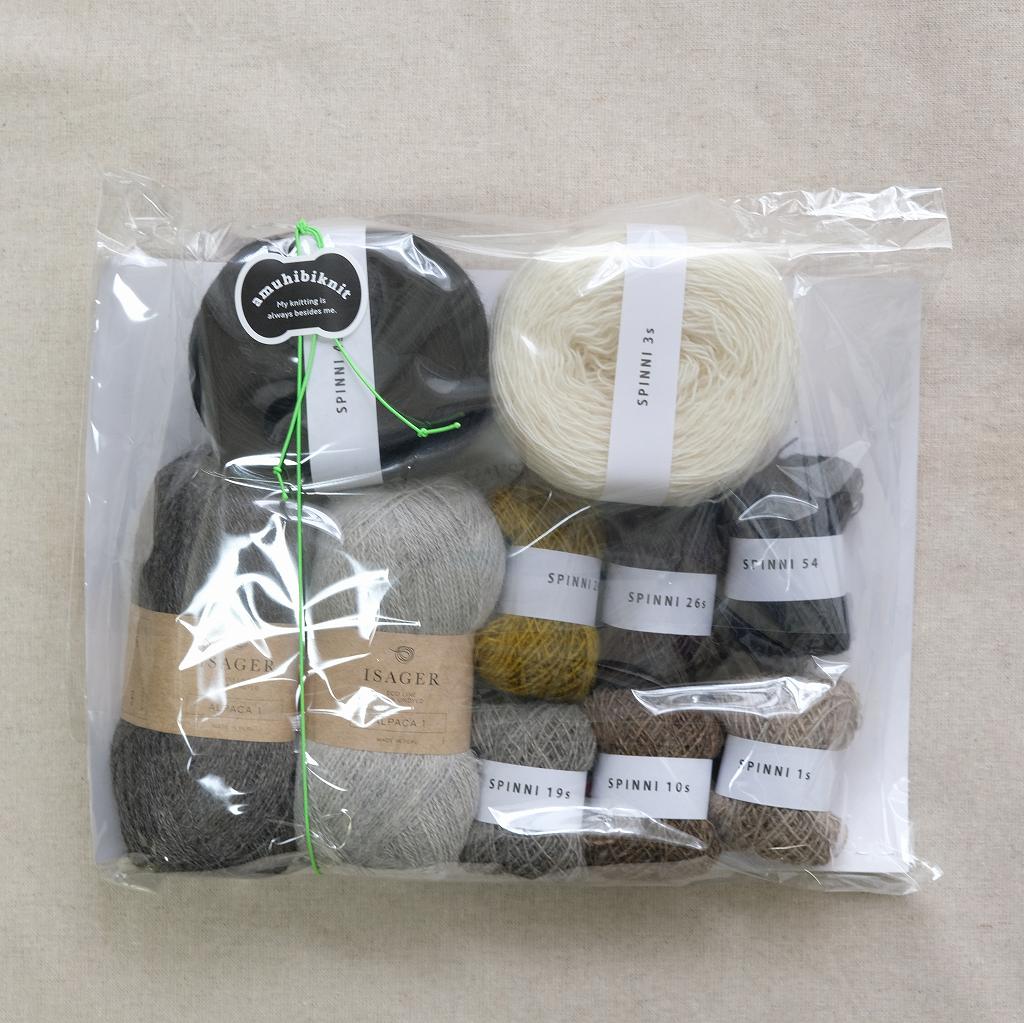 AmuhibiカラーのGavstrik Shawlを編みました | 花と放浪