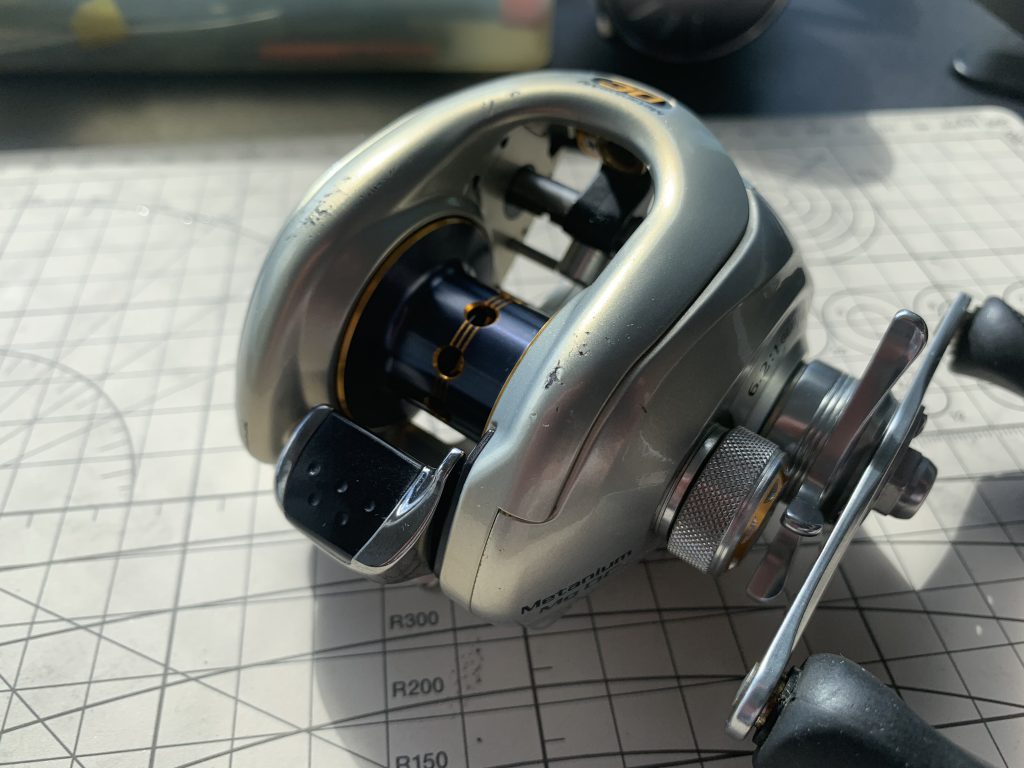 08メタニウムMGDC オーバーホール 修理＜ヤフオクで購入、ハンドルが逆