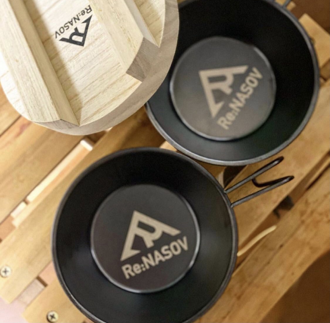 Re:NASOV 漆黒のシェラカップ 4個セット Re:NASOV 漆黒のシェラカップ