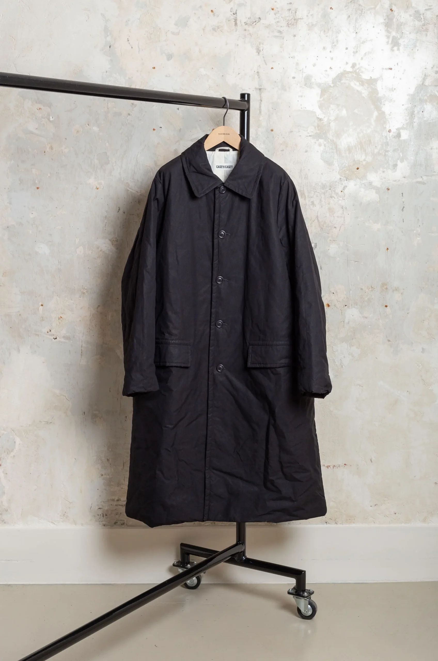 Casey Casey Milu Coat H Wax 25HM231 Black