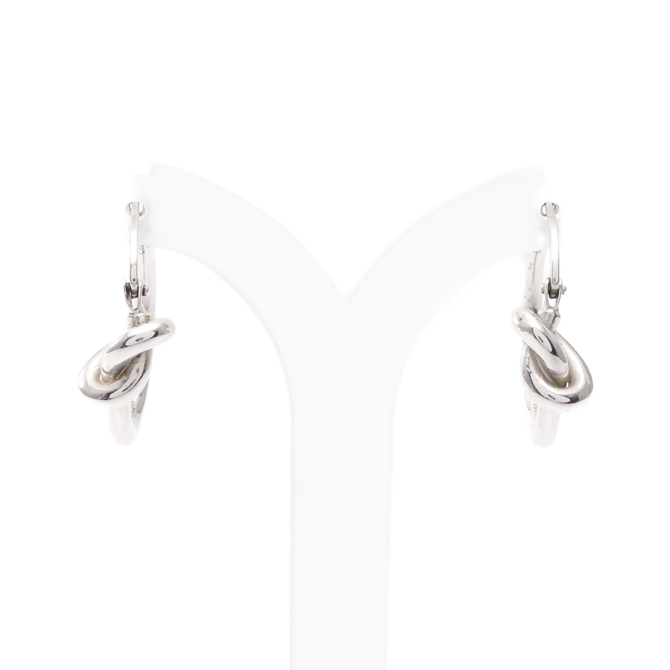 セリーヌノットピアス シルバー(片耳片耳のみ】CELINE ノットフープ