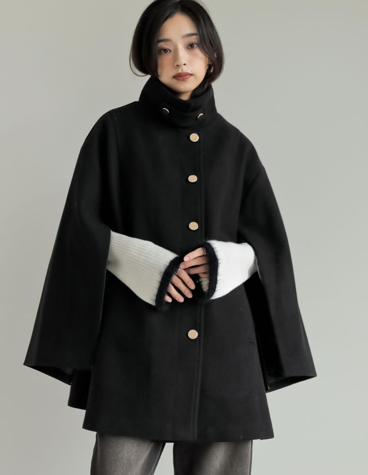 ポンチョ風コート、 ゴールドジャパン GOLDJAPAN ビッグカラーポンチョ