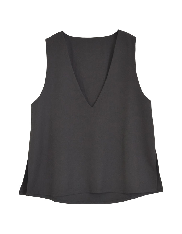 ストレッチミックスツイルVネックベスト - トップス通販 | 人気