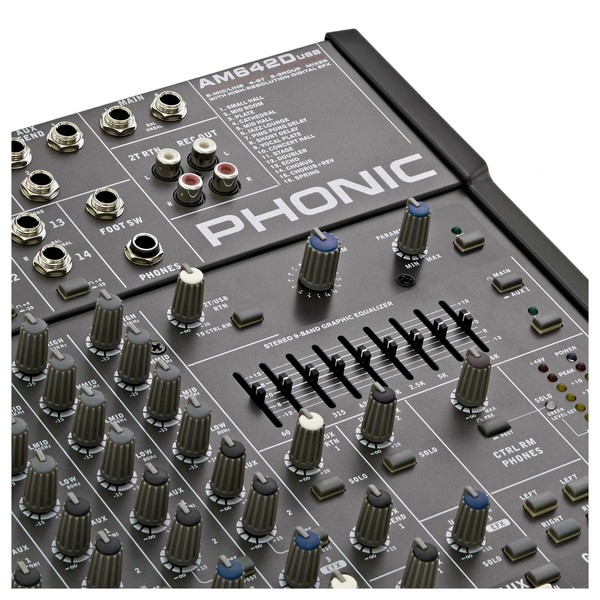 Phonic AM642D USB Mixer at Gear4music