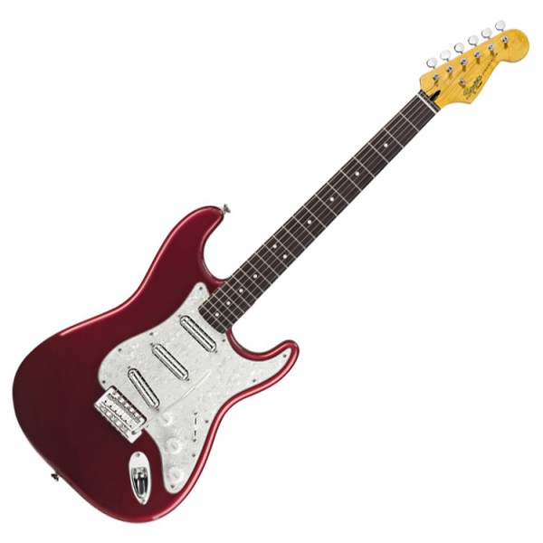 Squier Vintage Modified Surf Stratocaster Candy Red at Gear4music