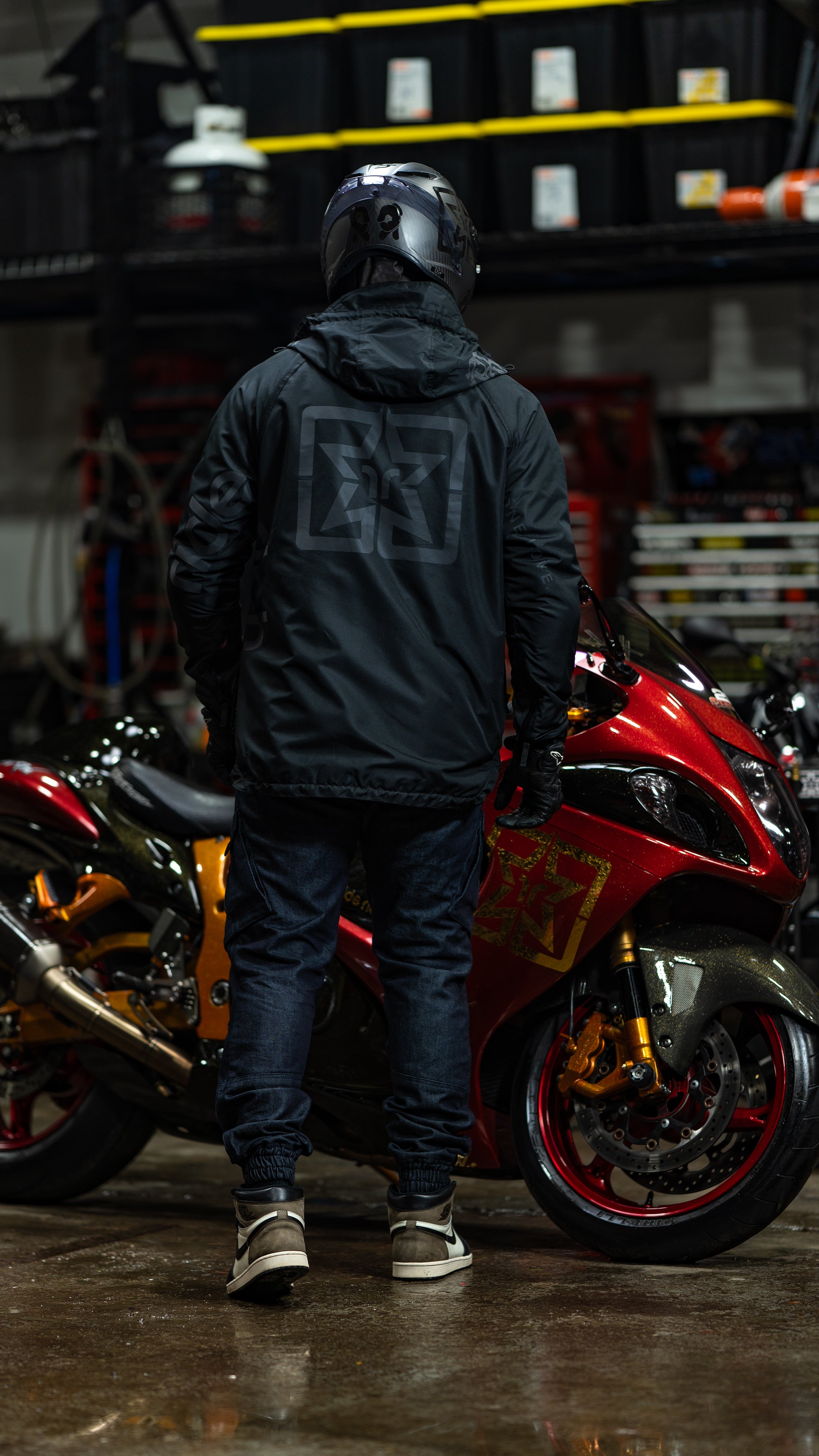 Concord™ Armoured Anorak Motorcycle Jacket {The Message V2/Black}
