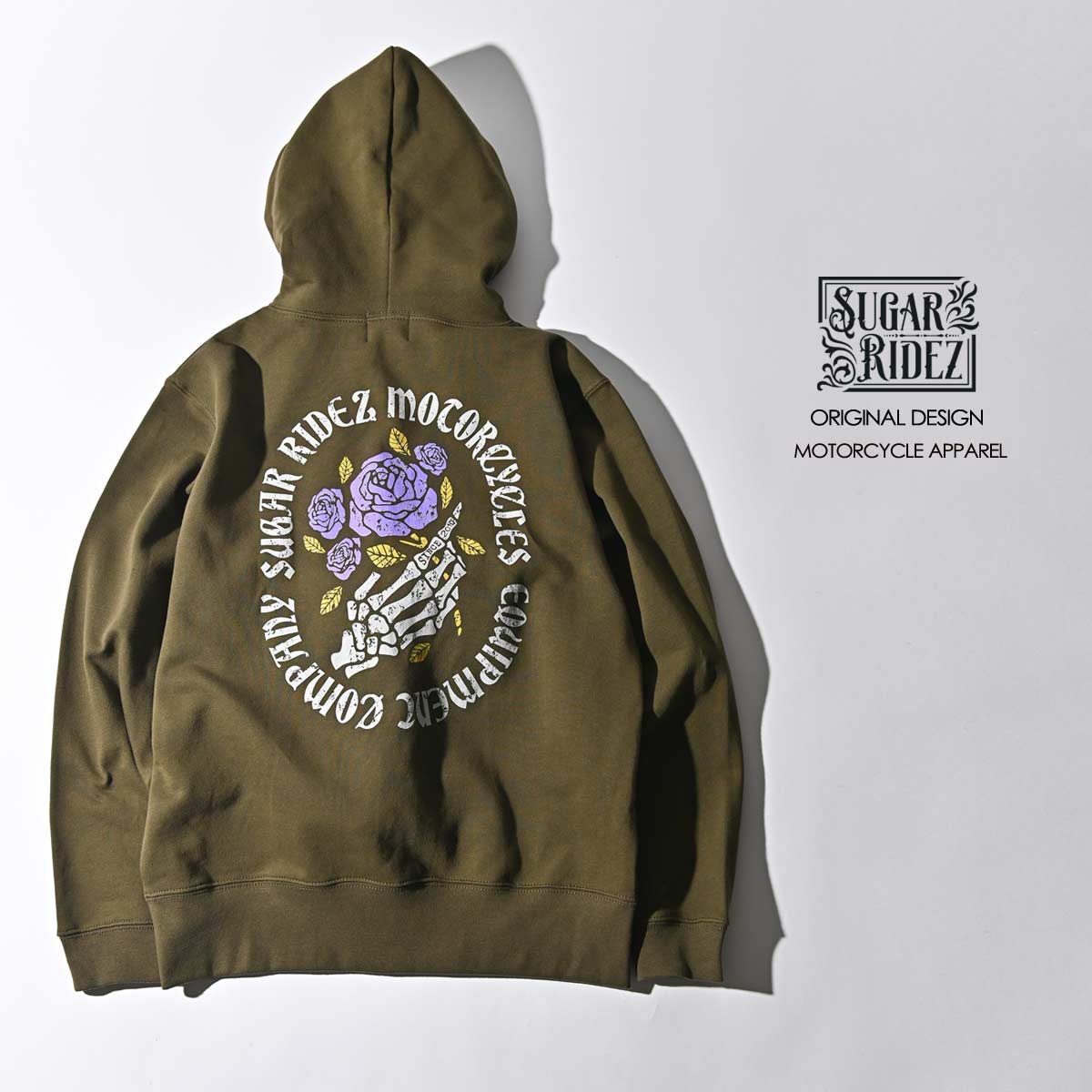 SUGAR RIDEZ ROSES ZIP PARKA レディース パーカー RHD10 | バイク用品