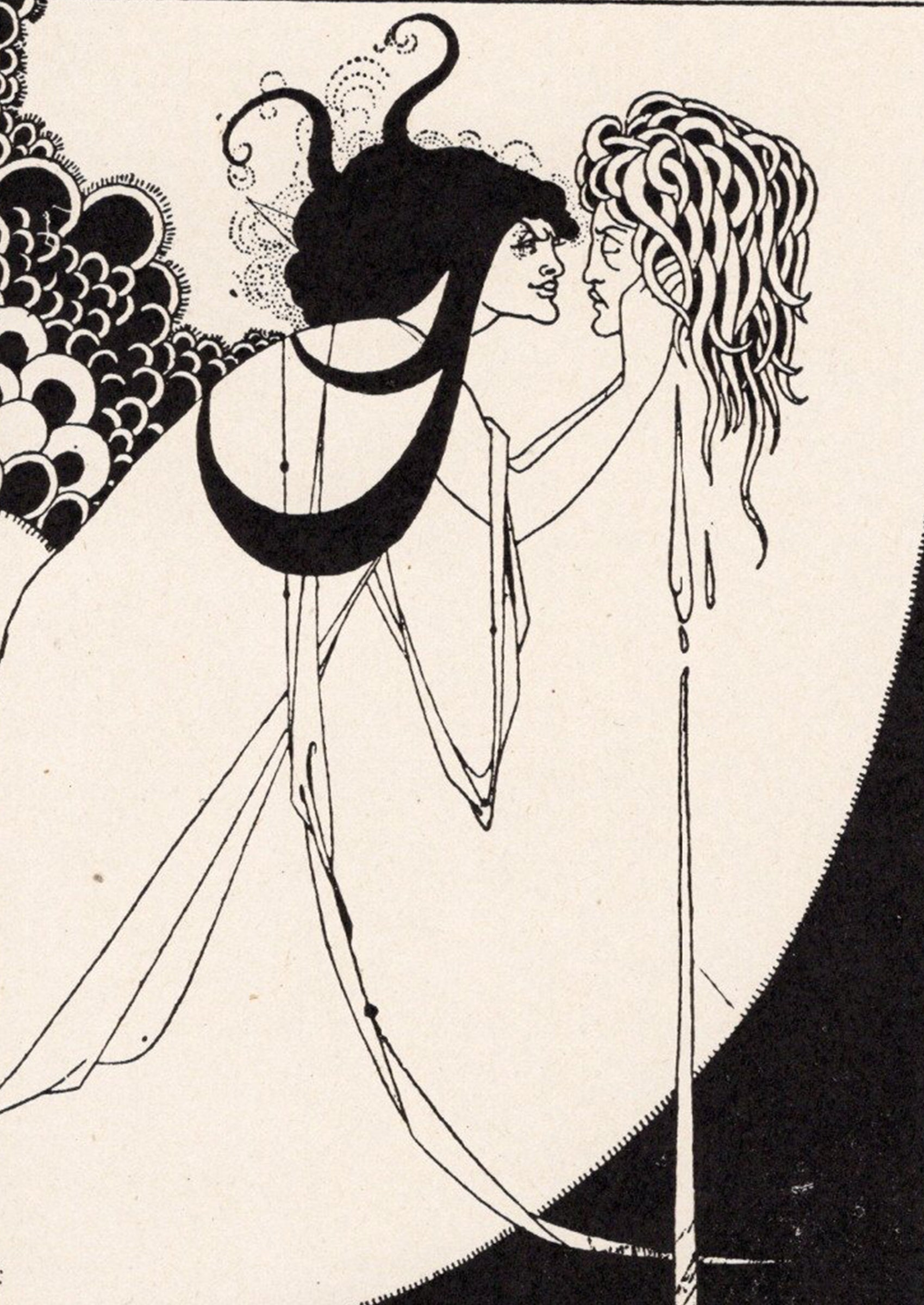 オーブリー・ビアズリー ≪クライマックス≫ 『サロメ』より1900年頃