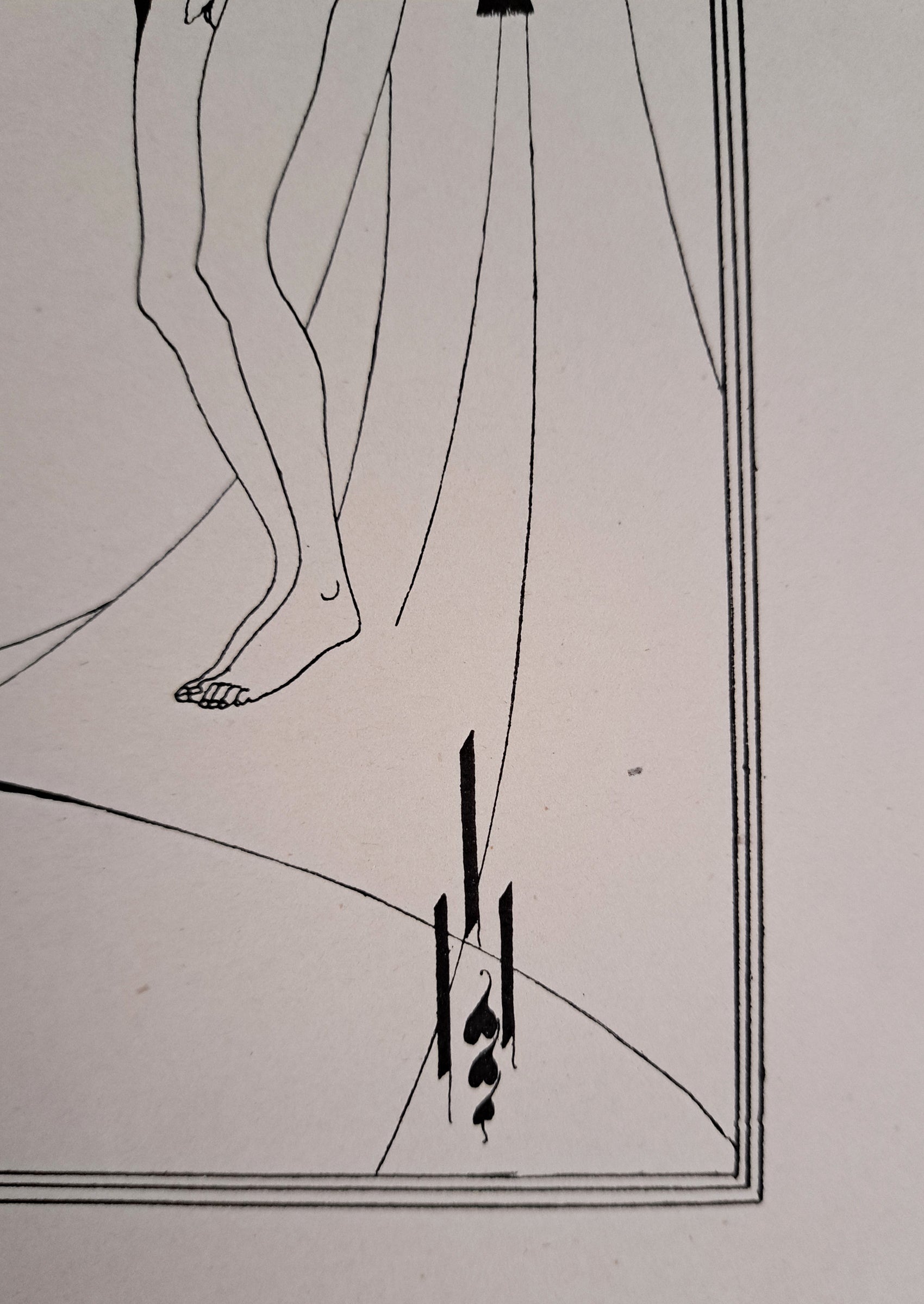 オーブリー・ビアズリー ≪月の中の女≫ 『サロメ』より1900年頃