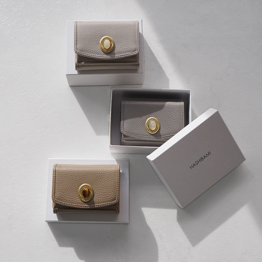 HASHIBAMI（ハシバミ） 天然石 ミニウォレット / レディース ミニ財布