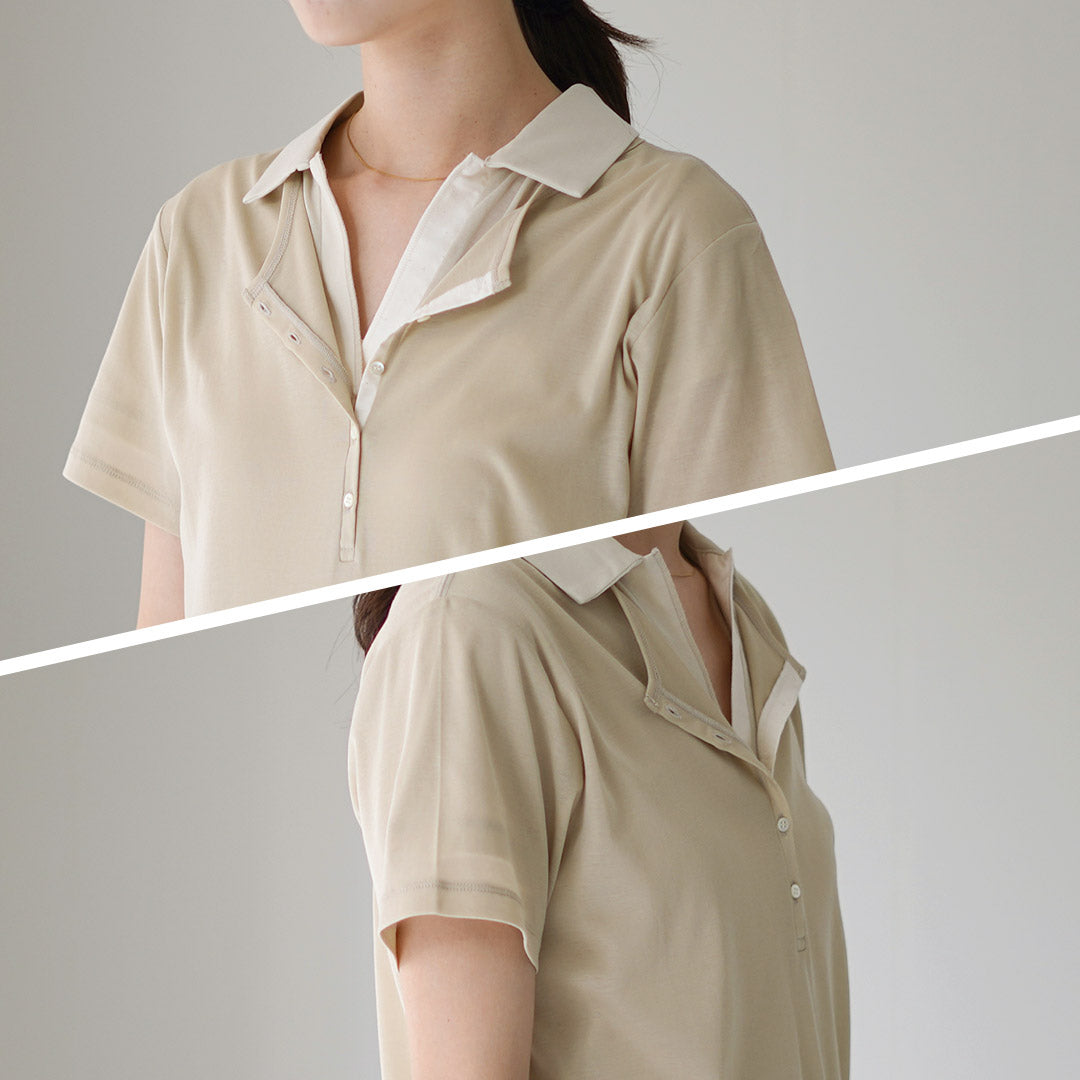 ETRE TOKYO（エトレトウキョウ） ヘンリーポロ レイヤードセット プル