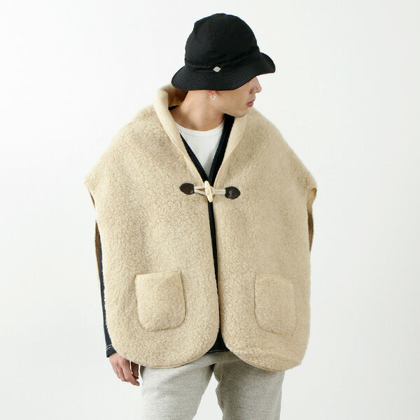 COLDBREAKER（コールドブレーカー） ボア ウール ポンチョ｜ROCOCO