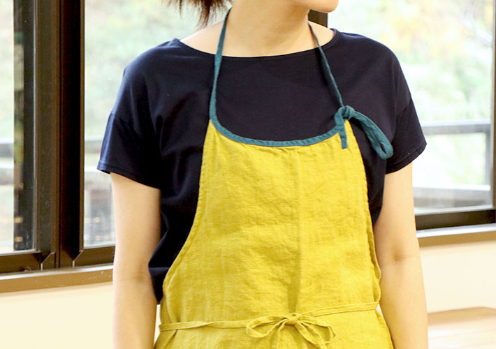 Lino e Lina] フルエプロン ミラ ミモザ | 森の8カテン rolca_shop