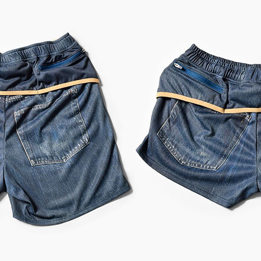 MMA ヴィンテージアロハプリント ランニングパンツ Sサイズ JINGER