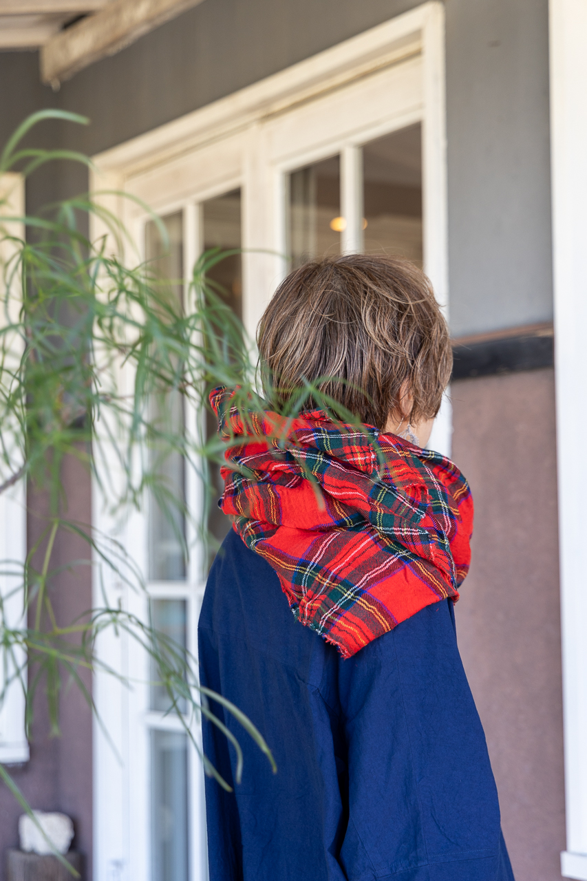 Veritecoeur「Checked Gauze Stole」ガーゼストール - SUSCON + RUSTIC