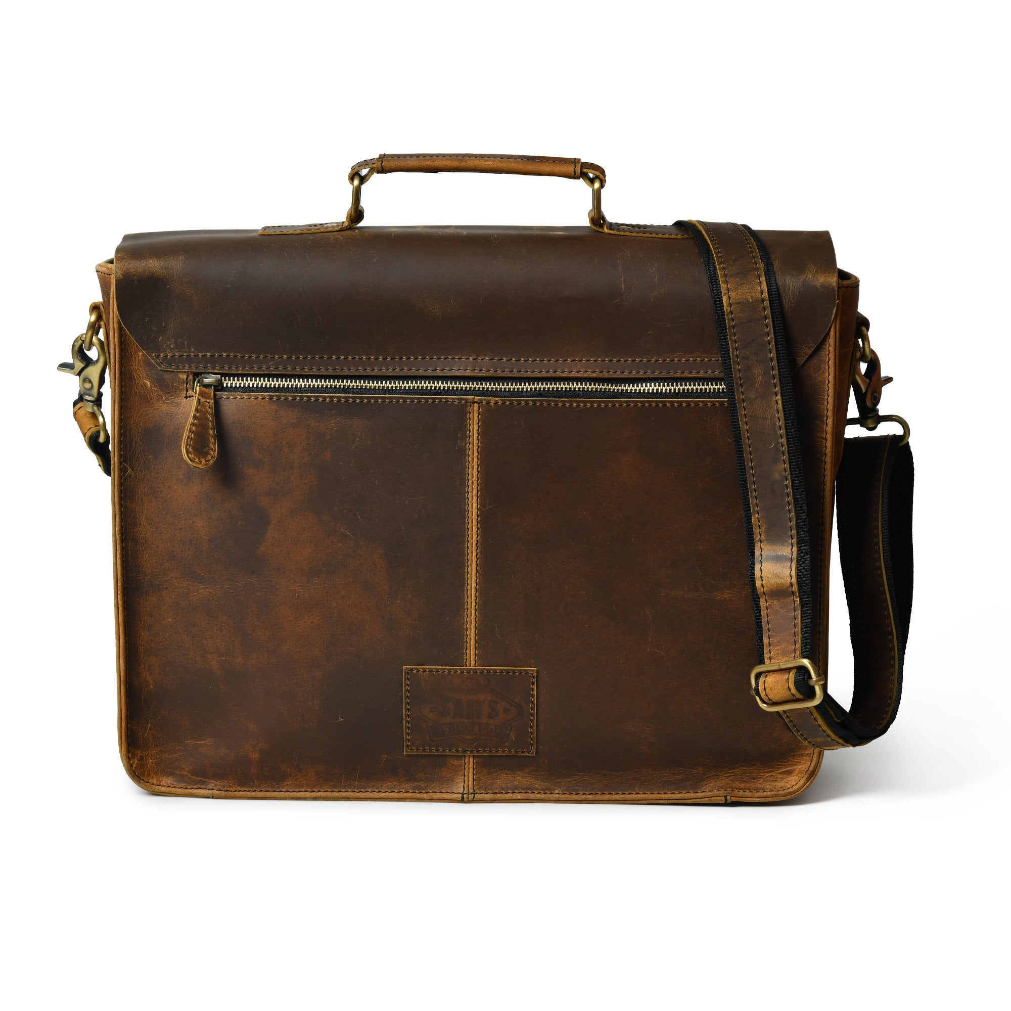 Buy Buffalo Leather Retro Briefcase Online in USA at Lowest Prices