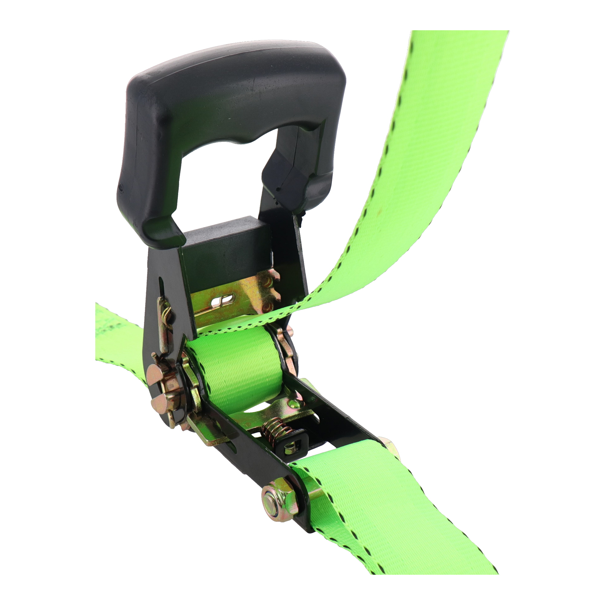 TB-325W 荷役 荷締機 2pcs.ラチェット式荷締めベルト Jフック付 5m