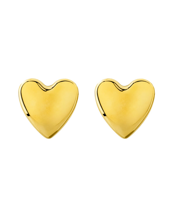 ANEMONE】【ステンレス】ボリュームメタルハートピアス｜アネモネ