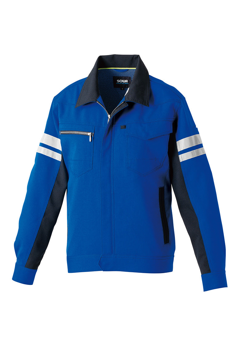 SOWA 964 桑和 制電JIS適合 長袖ブルゾン(反射材付き)【春夏用】- 作業