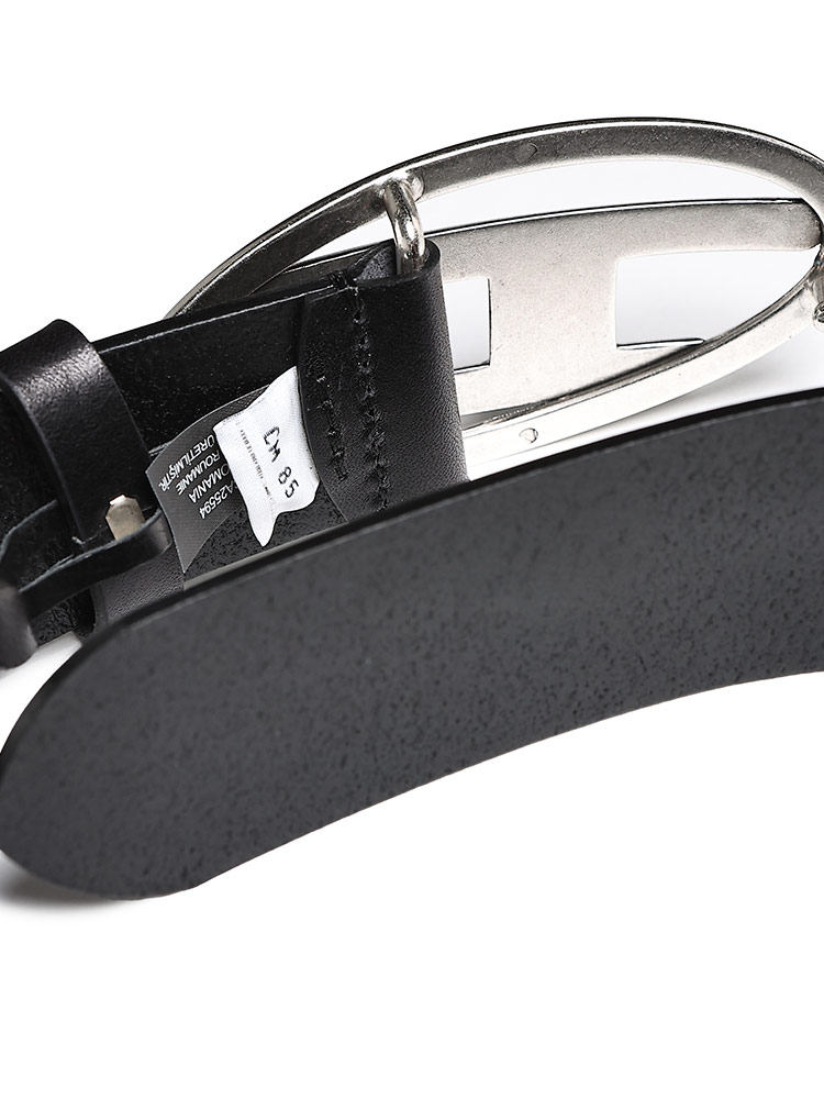 DIESEL (ディーゼル) プルアップレザー Dロゴ バックル留め ベルト 1DR