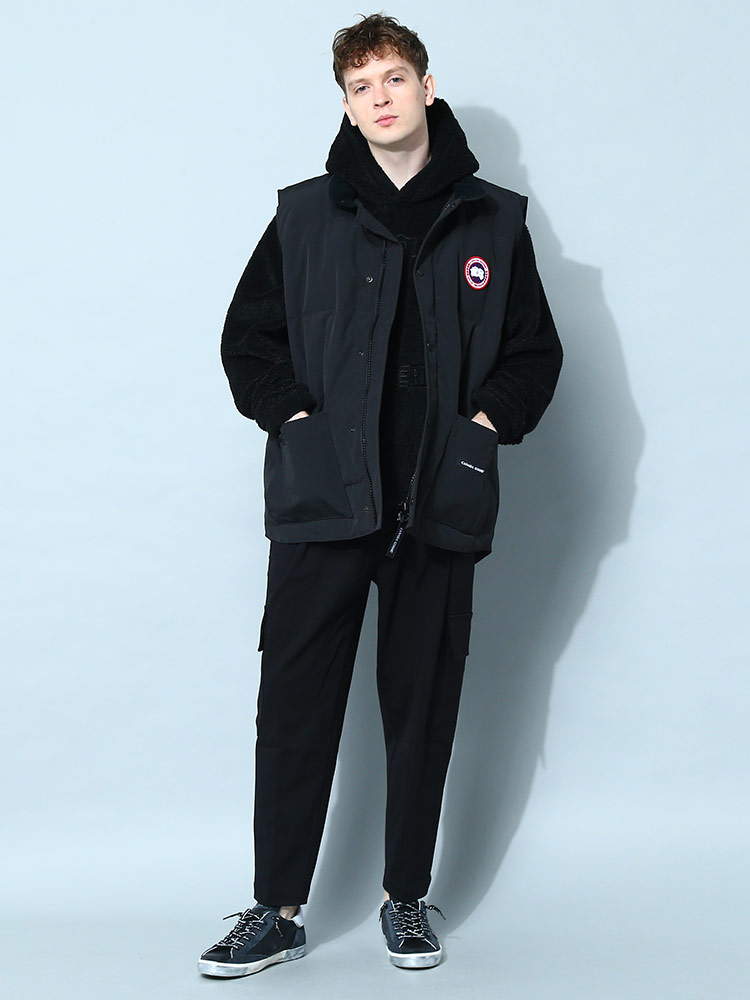 CANADA GOOSE (カナダグース) ロゴワッペン フルジップ ダウンベスト