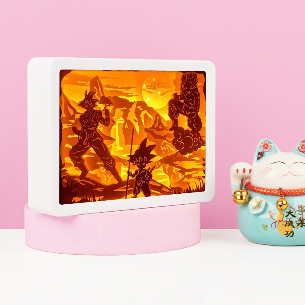 ドラゴンボールZ 悟空 フィギュア 映画ライトボックス LED ナイト