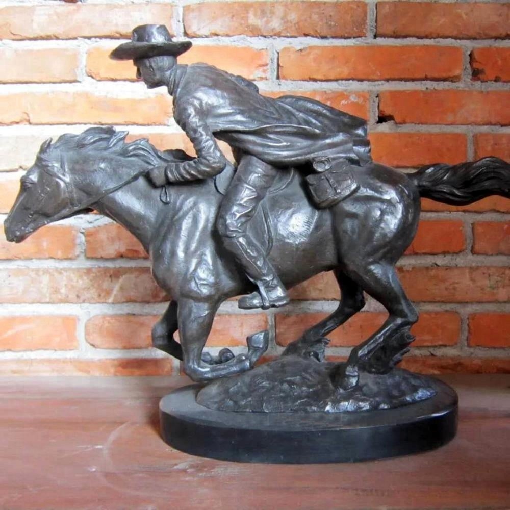 小さなブロンコバスターブロンズ像カウボーイ乗馬馬の彫刻| Alibaba.com