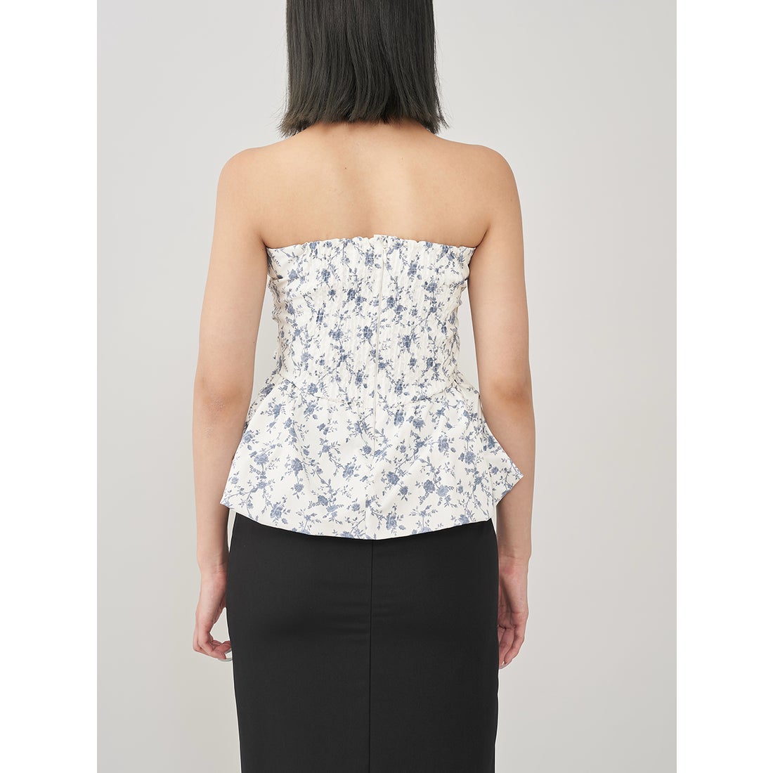 ダーリッチ Darich フラワーバルーンベアトップ （ネイビー） -靴