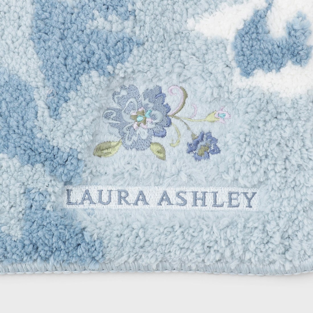 ローラ アシュレイ LAURA ASHLEY ローザリンド トイレマット （ブルー
