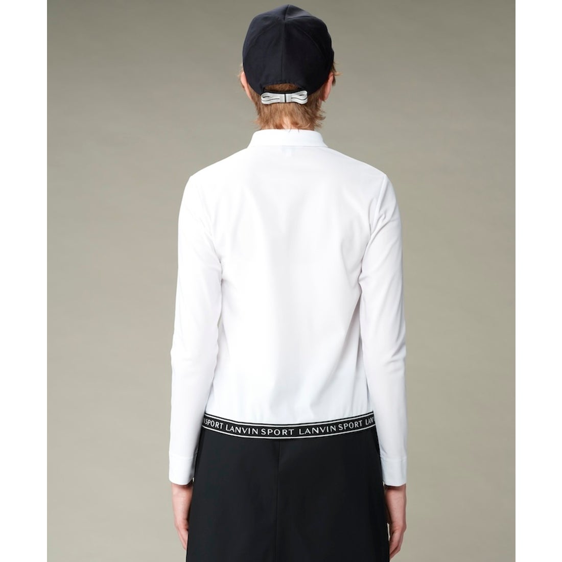 LANVIN SPORT SUNSCREENトロンプルイユデザイン長袖シャツ -デサント