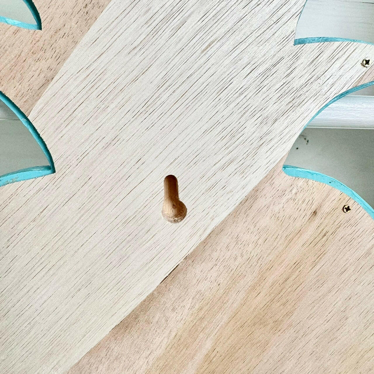 パイナップルの壁掛けミラー ハワイアンミラー 木製南国フルーツの