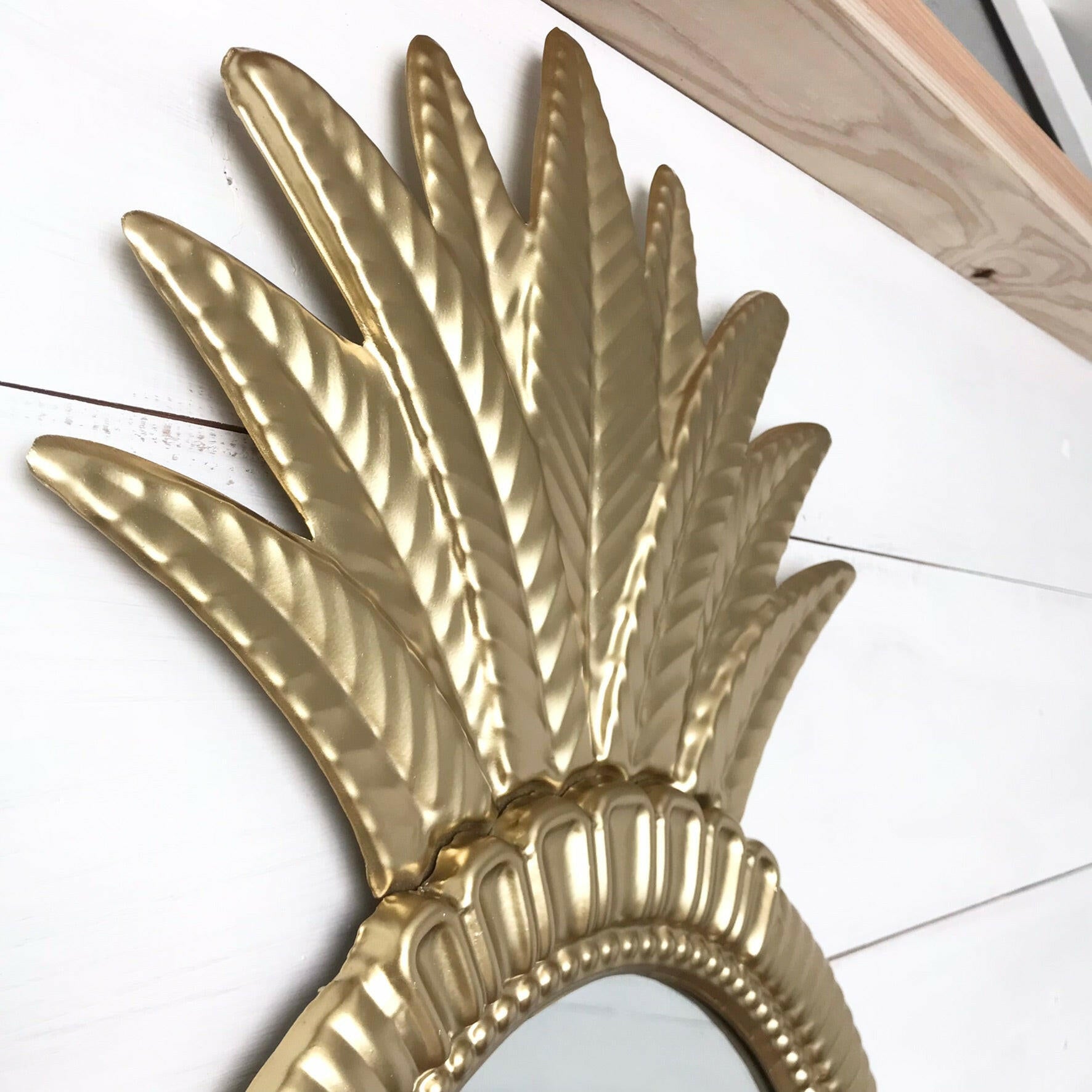 パイナップルの壁掛けミラー ハワイアンミラー ウォールミラー 大き目