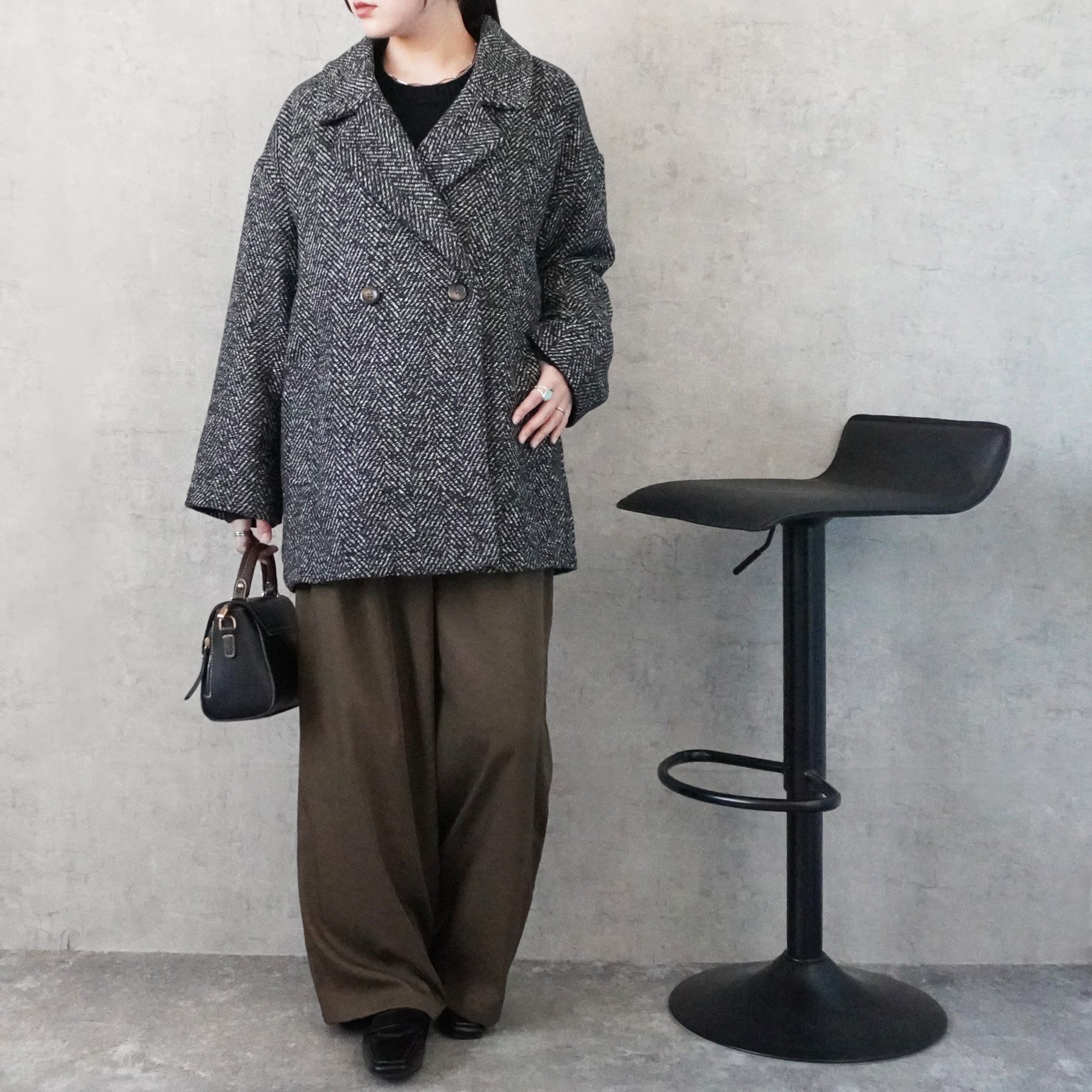 ヘリンボーンダブルテーラードジャケット/ セレクトリベリー – SELECT