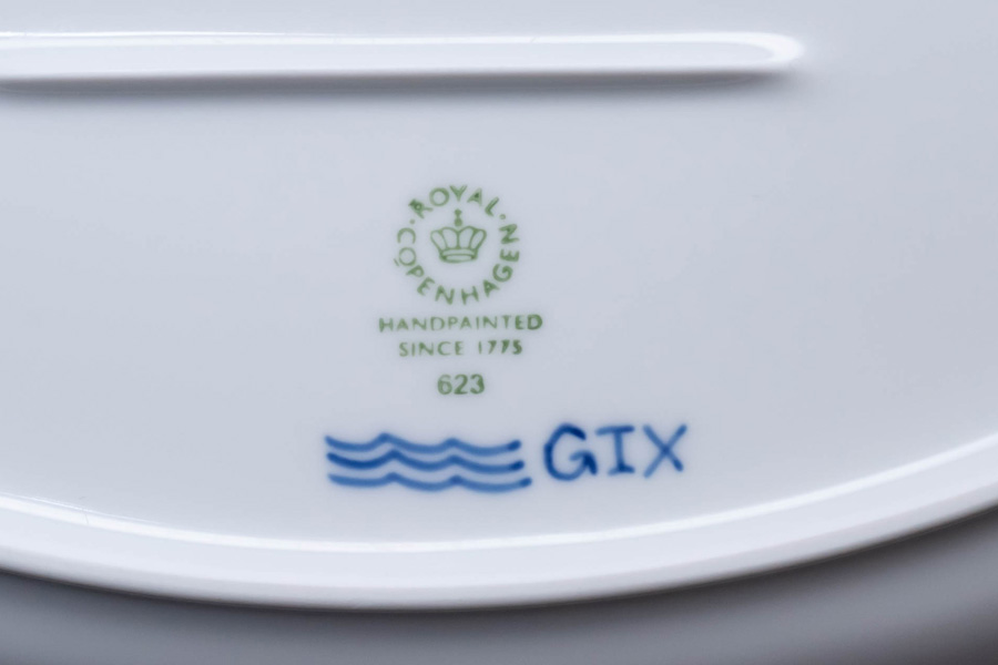 ロイヤル・コペンハーゲン ブルーパルメッテ 23cmオーバルディッシュを