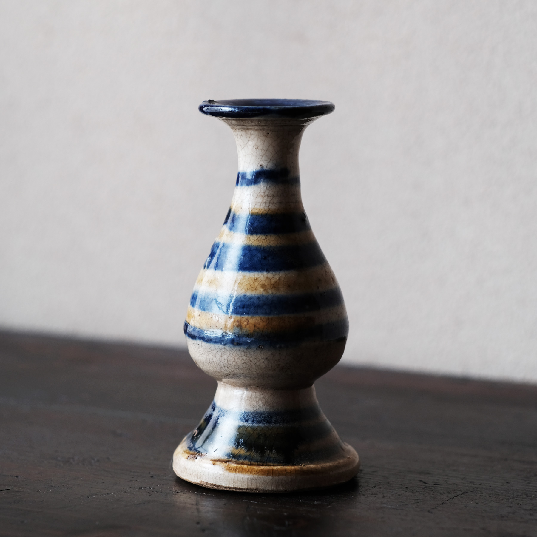 壺屋焼 呉須絵縞文瓶子 | 骨董と詩学 Antique & Poetics | 蛇韻律