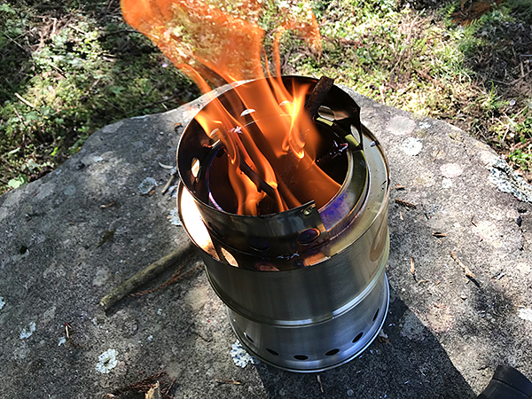 レア rsr チムニーストーブ焚き火台 RSR Chimneystove（チタン製折畳式