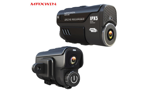 MAXWIN史上最高スペックの2輪車用・前後同時録画ドライブレコーダー