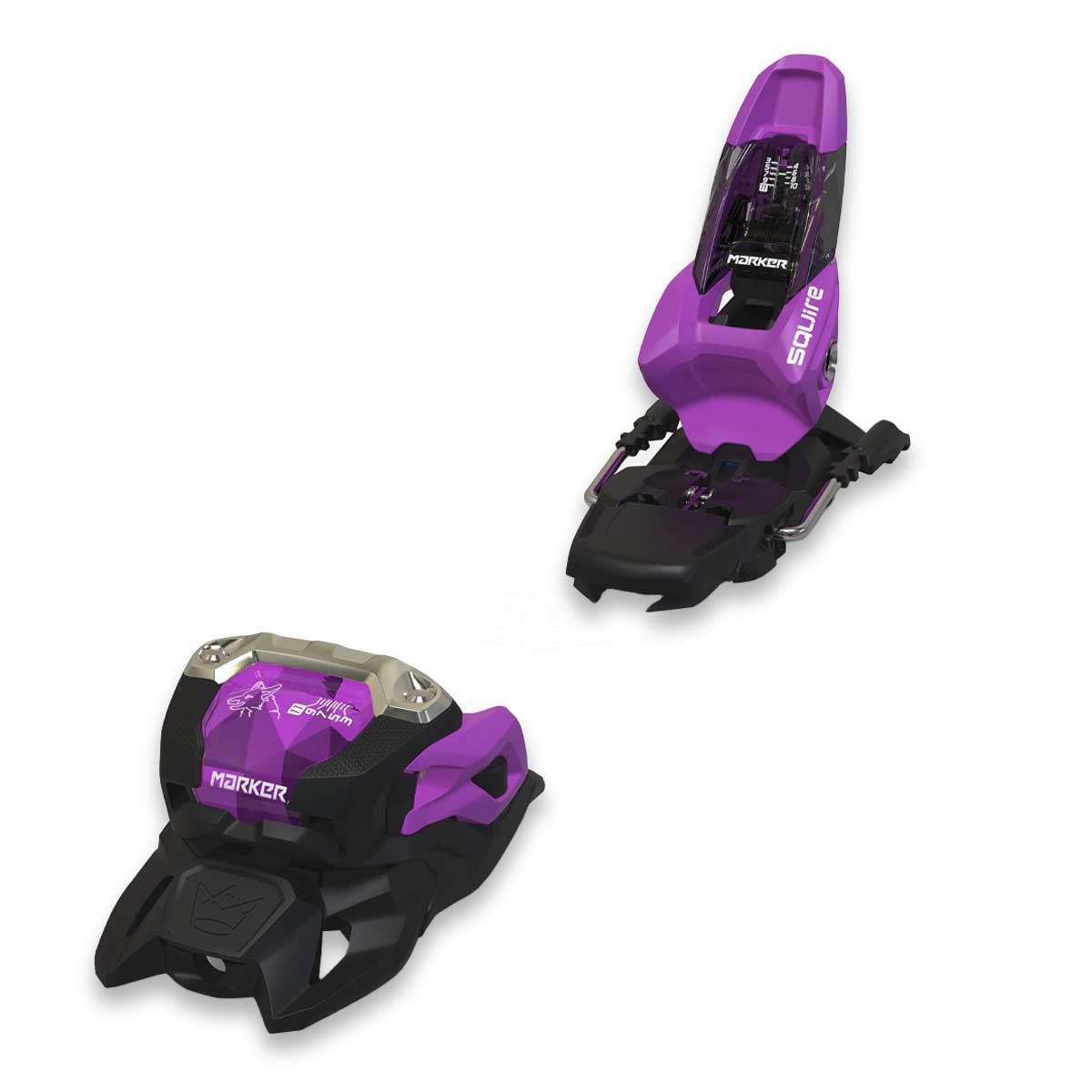 Swivel 黒と紫のスノーボードとビンディングのセット 140cm Swivel 黒