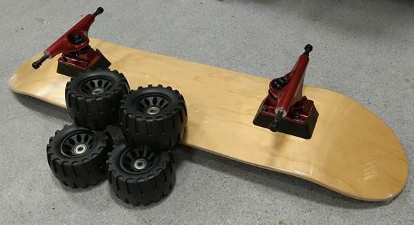 ダート用 スケートボード コンプリートセット 8分組み 極太オフロード