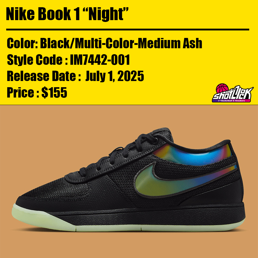 2025年7月1日発売Nike Book 1 “Night” | Shot Clock