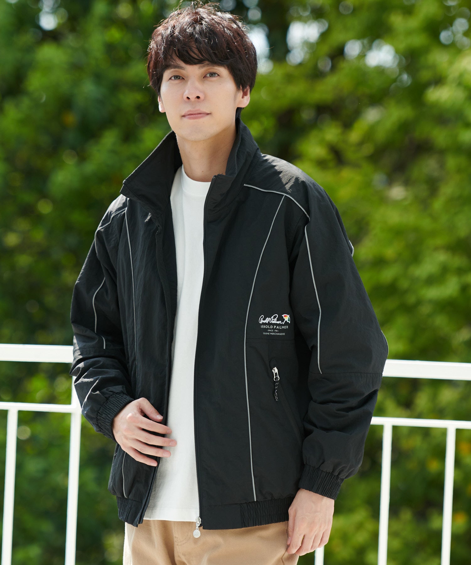 シェアパイピング トラックジャケット（ナイロンジャケット/ユニ