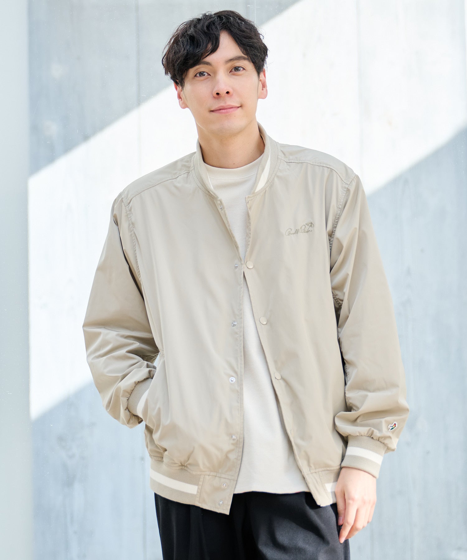 フードレイヤー 2WAY スタジアムジャケット（スタジャン/メンズ