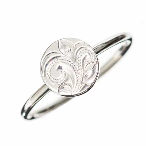 ハワイアンジュエリー/K10YG/シンプルトライアングルモチーフリング