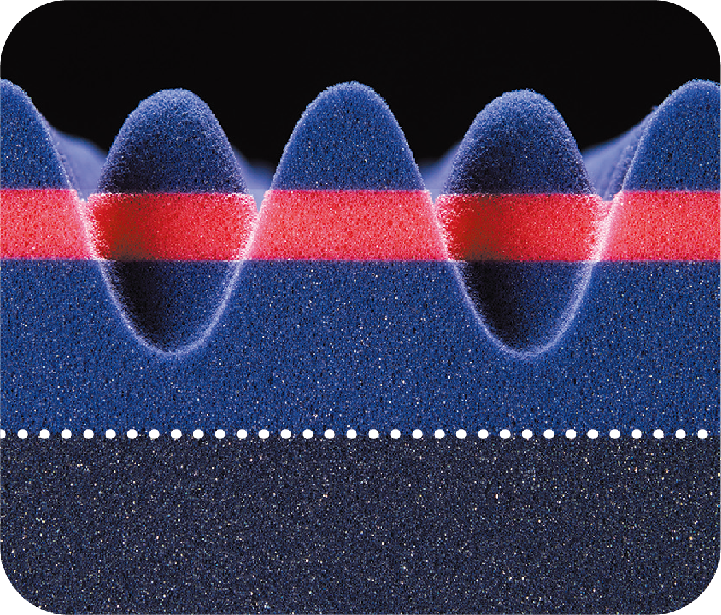 エアー03] マットレス／HARD （シングル）9x97x195cm ダークブルー