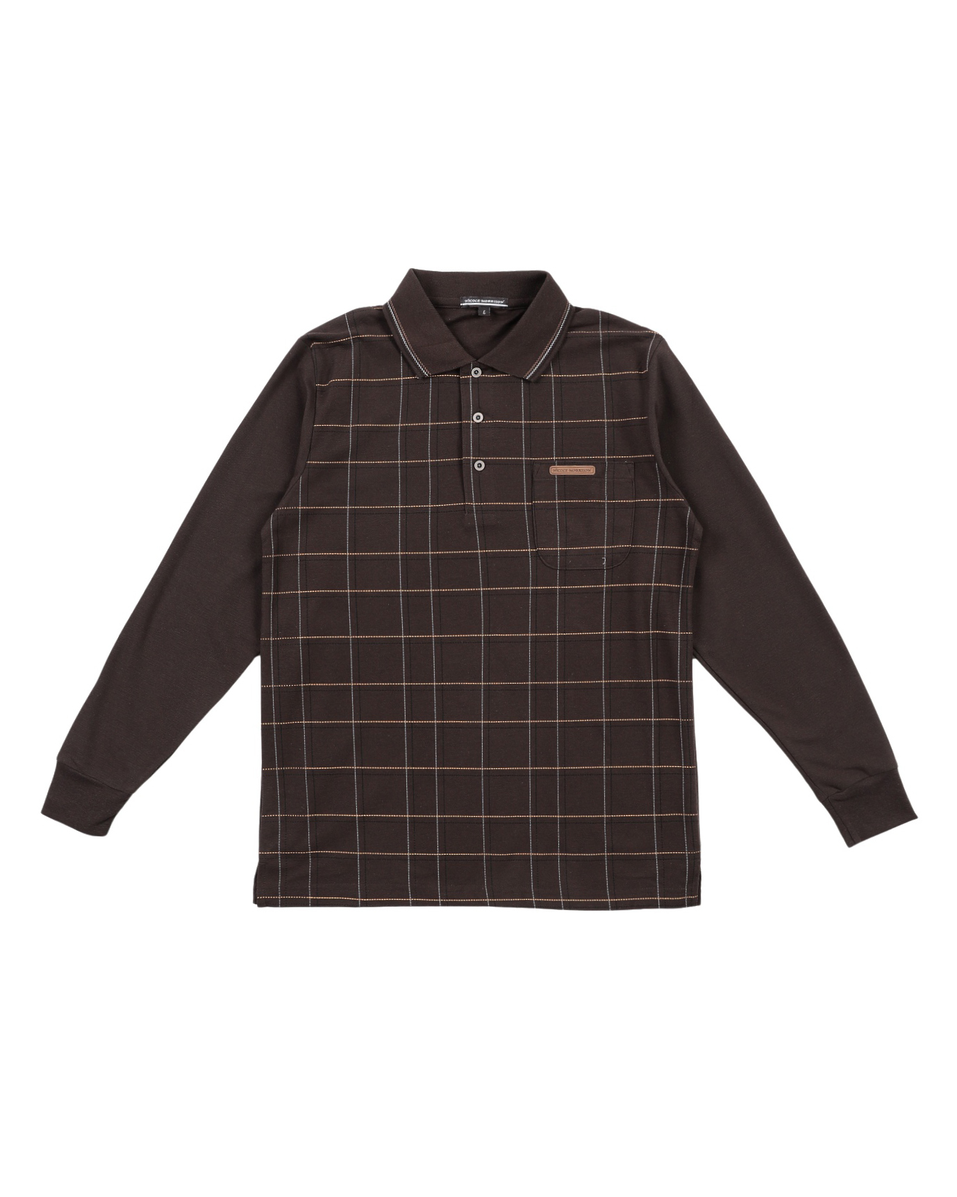 SALE40%OFF／【NICOLE MORRISON】鹿の子チェック柄ポロシャツ