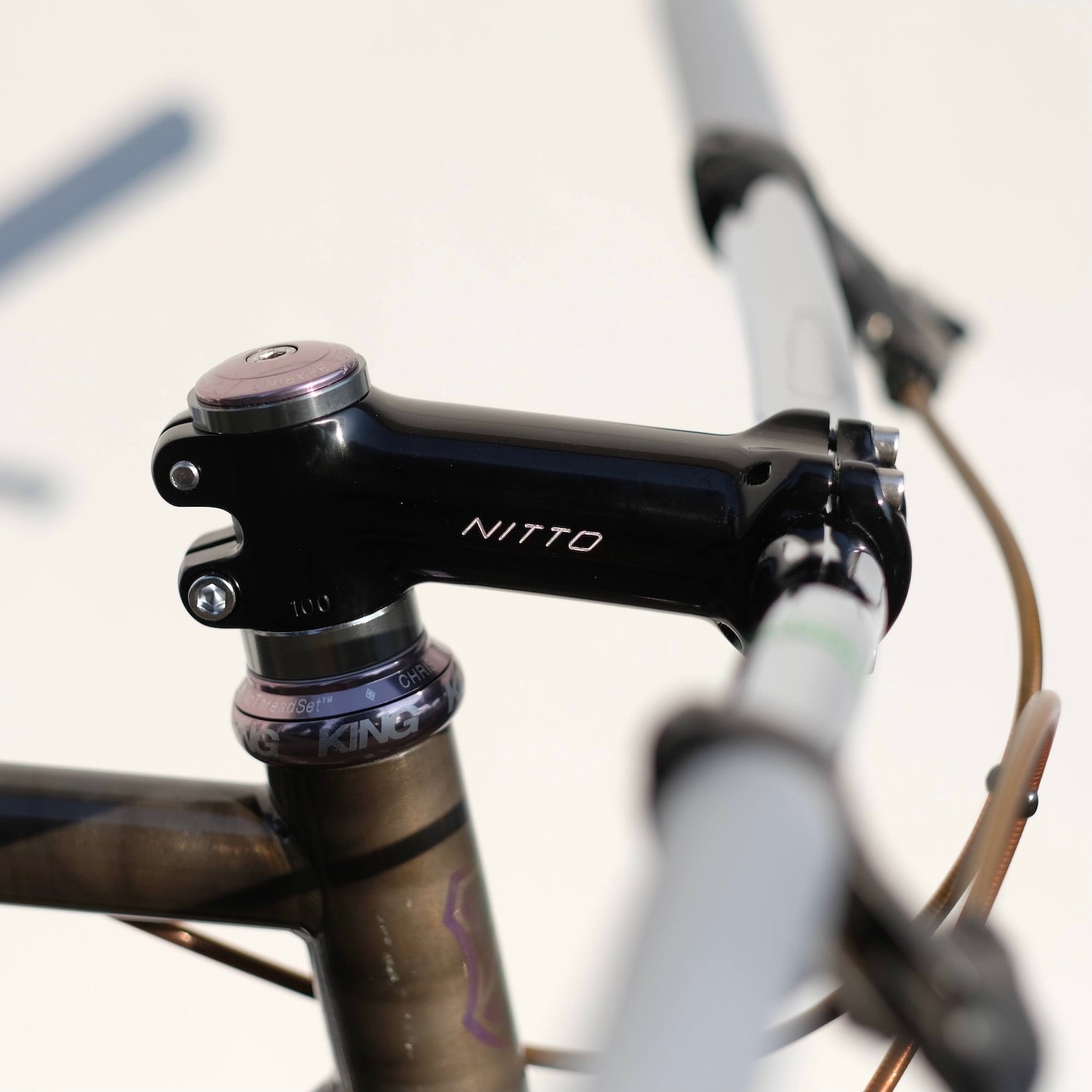 NJS NITTO 100 65°競輪ステム 鉄 【公式通販】