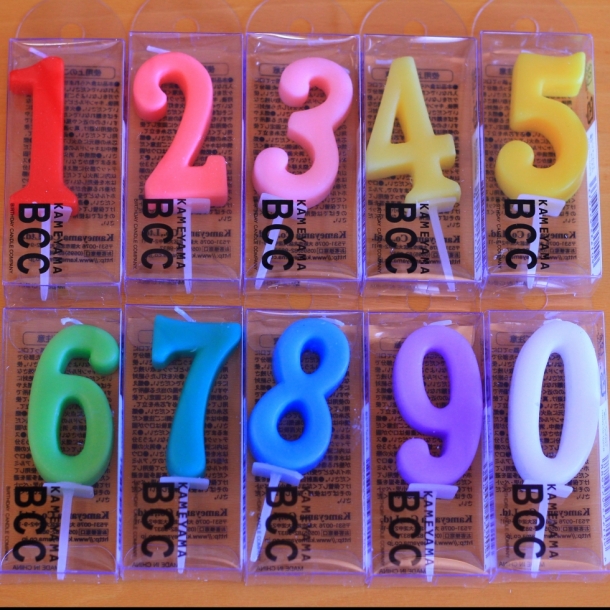 ローソク・数字ローソク スイーツガーデンフジキ