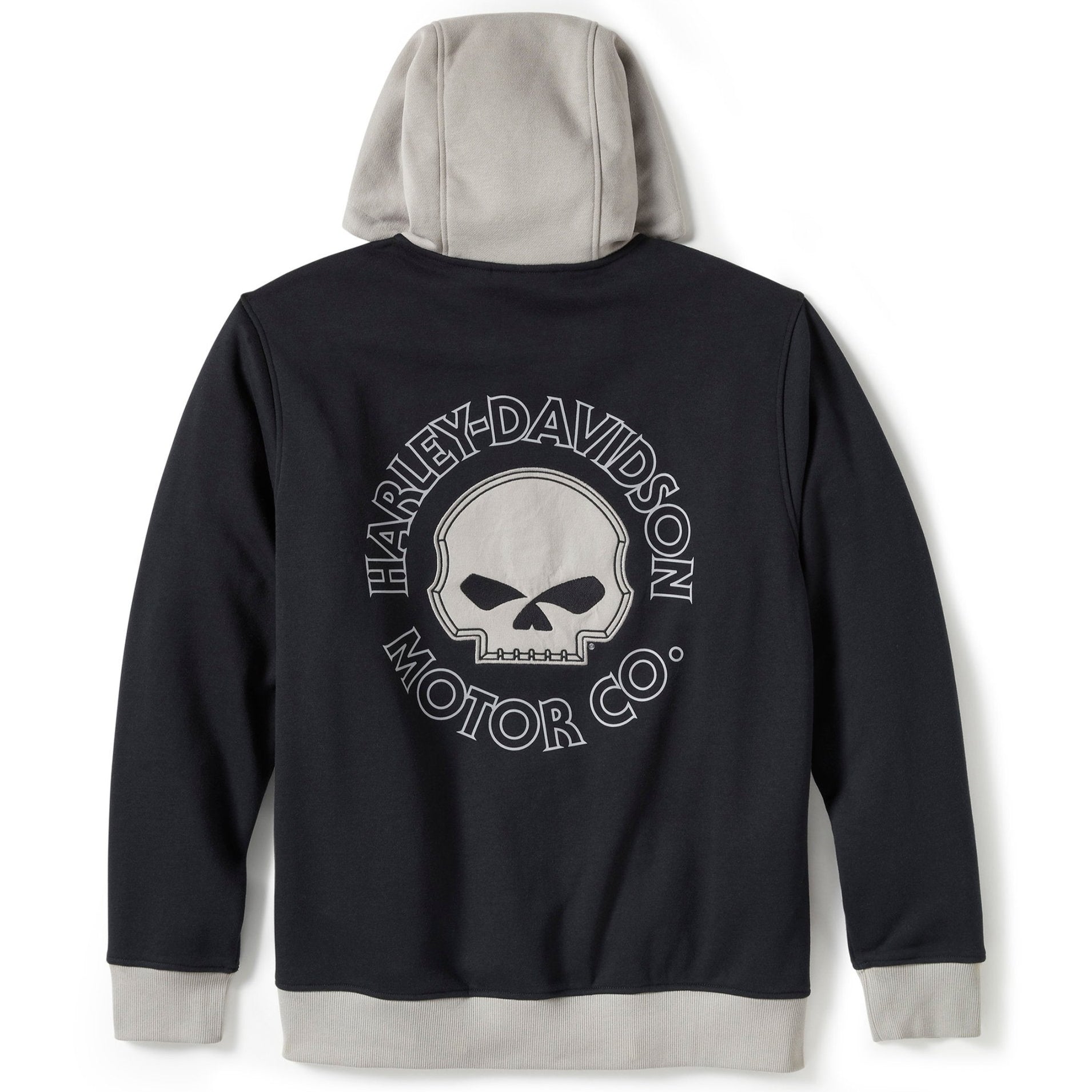 Harley-Davidson Men's Willie G. Skull Colorblocked Zip-Up Long